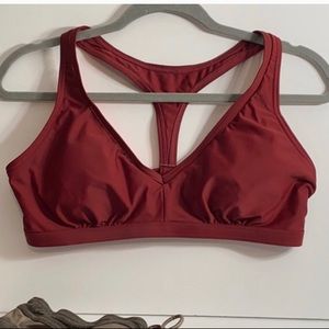 Prana burnt orange swim top